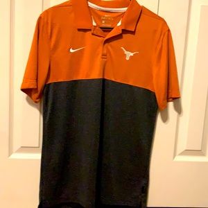 Men’s polo longhorn small university of texas - Nike Dry Fit Official